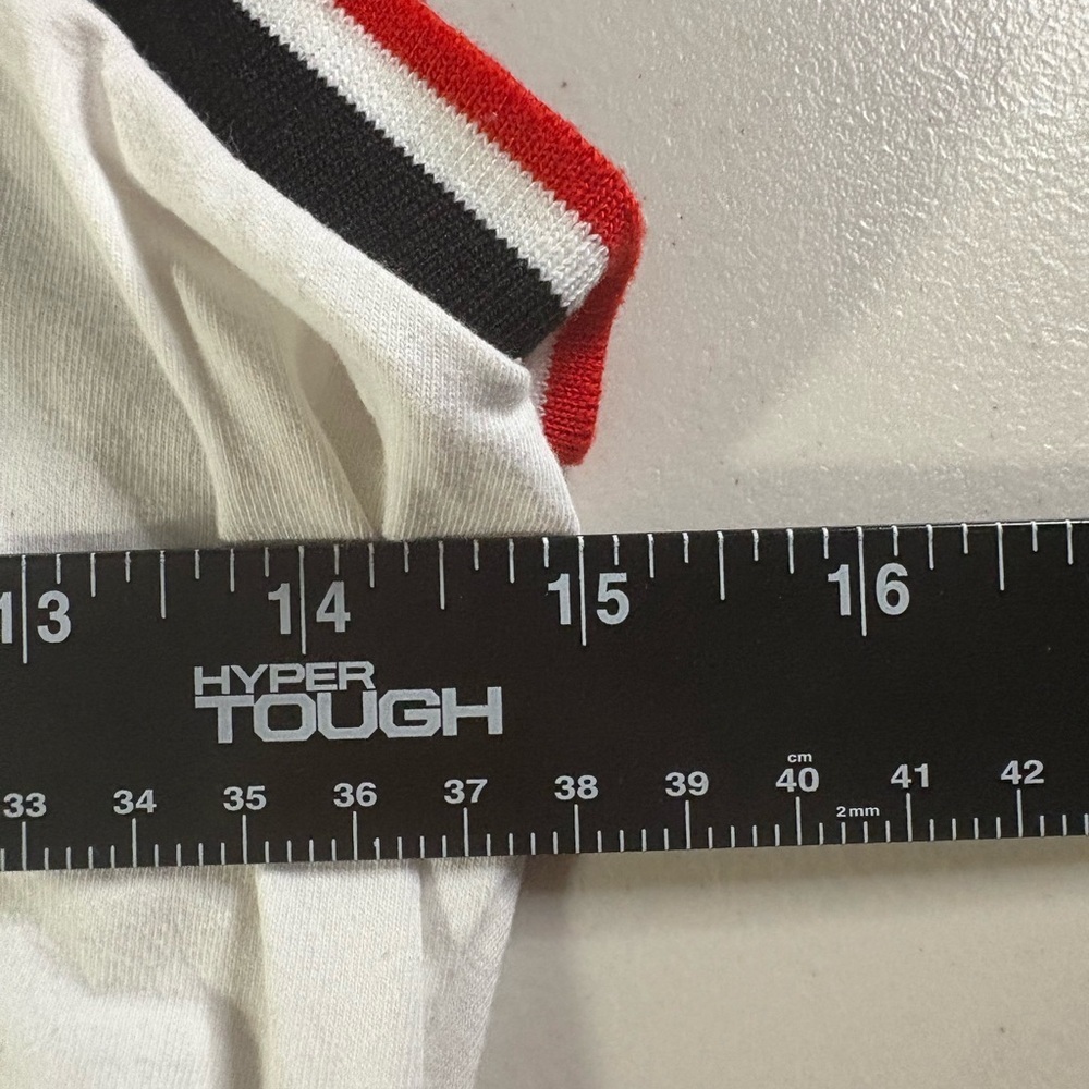 Charlotte Russe Women’s Large White Bodysuit with Red and Black Trim - Picture 6 of 8